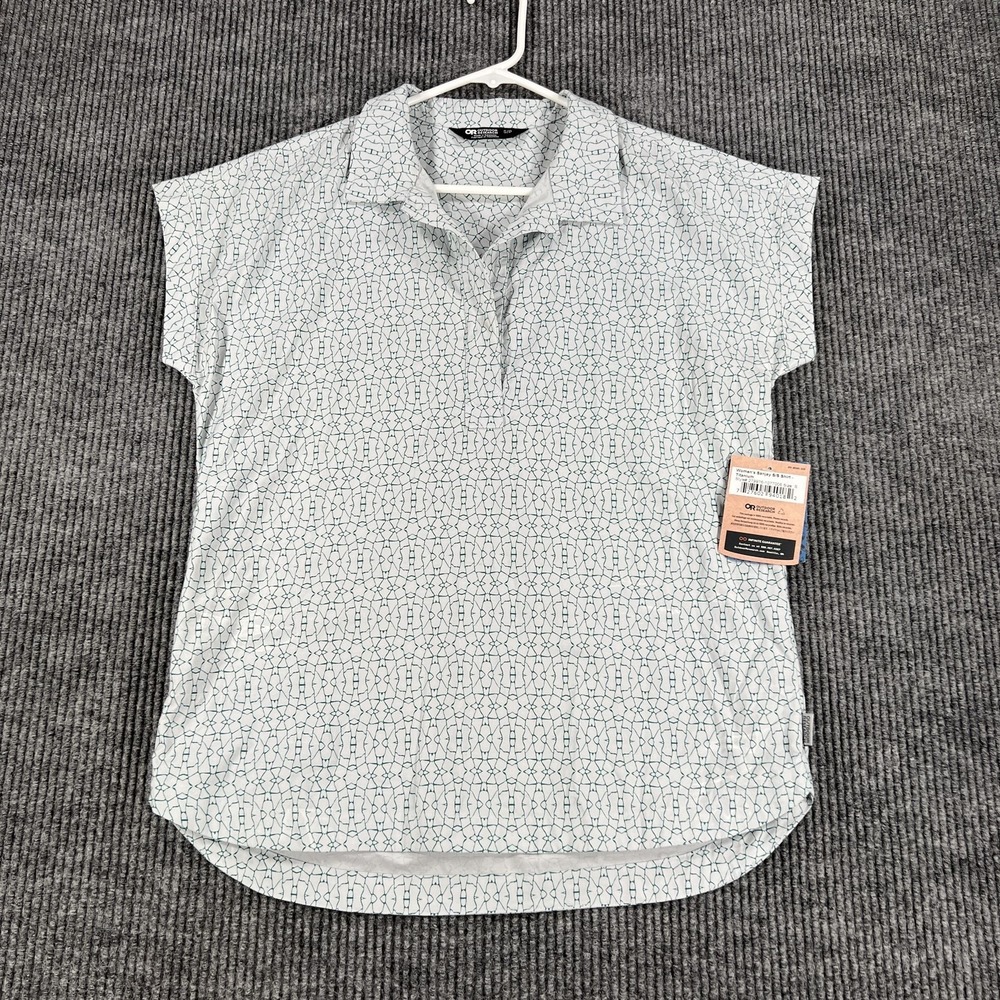 Outdoor Research Shirt Womens Small Titanium Sanjay S/S Roots Studio 279976